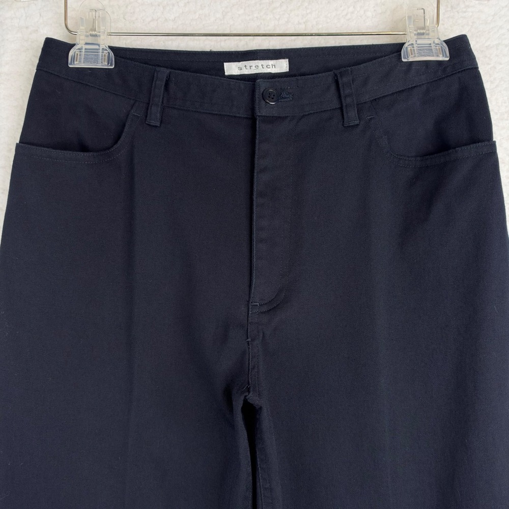 Talbots Collection Womens Navy Blue High Rise Straight Leg Stretch Pants Size 8